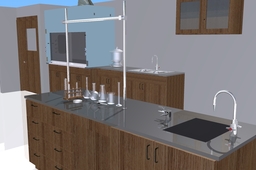 72 Inch Fume Hood with Cabinet