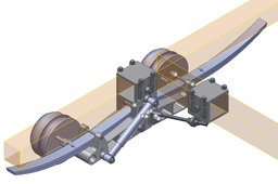 Trailer Suspension 3 With Brace