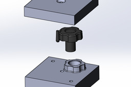 Knob and Mold Cavity