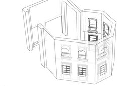 Living Room Model-molding preview