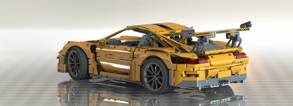 Lego Porsche 42056 | 3D CAD Model 