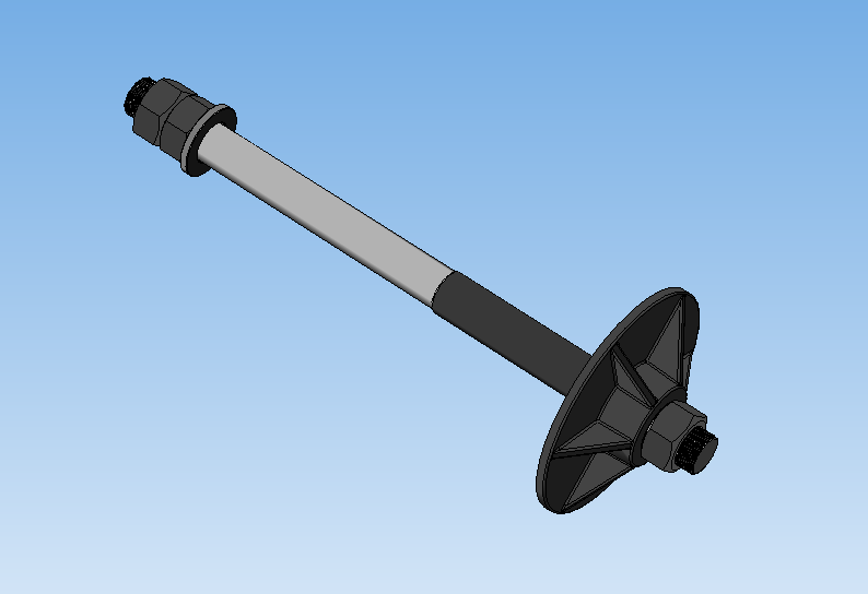 Anchor bolt for heavy equipment