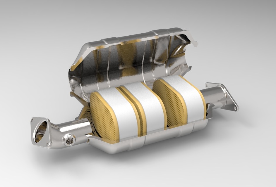 Car Catalyst Inside View