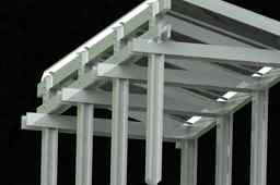 Painted Wooden Arbor