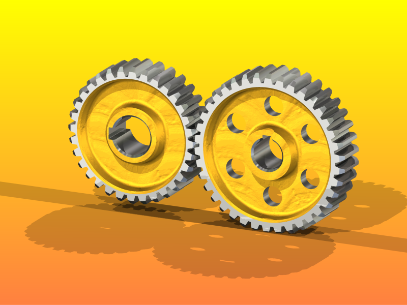 Gearing ( spur gear )