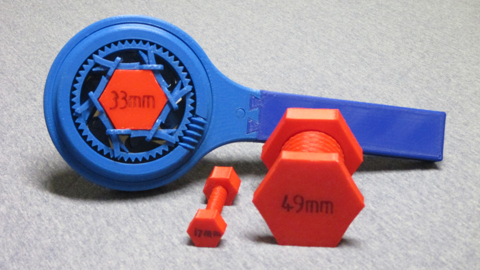 Adjustable Ratchet Wrench 3D CAD Model Library GrabCAD