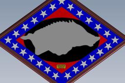 Diamond Hog Relief - University Of Arkansas' Mascot