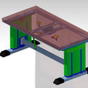Table height adjustment mechanism-"Sovella"