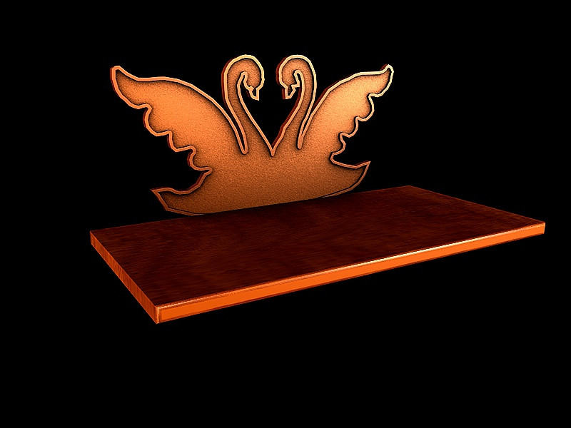 WALL SHELF SWAN