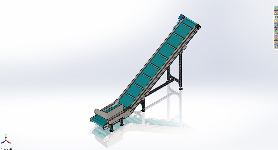 MODULAR BELT CONVEYOR | 3D CAD Model Library | GrabCAD