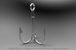 Three hook, fishing hook