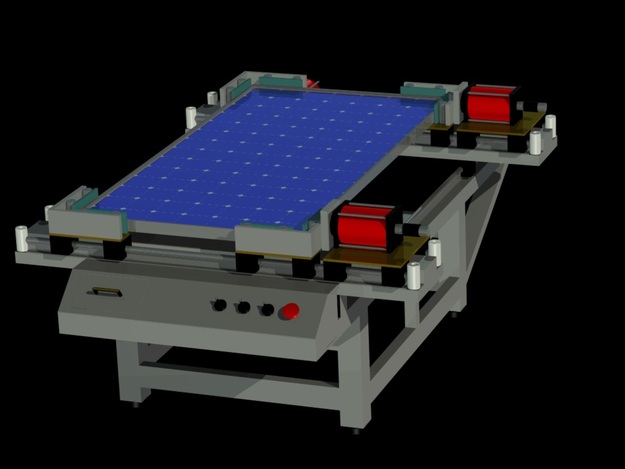 Solar Panel Automatic Framing Machine with Solar Panel