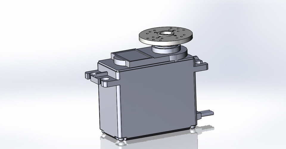 HiTec HS422 Servo Horn Disc 3D CAD Model Library GrabCAD