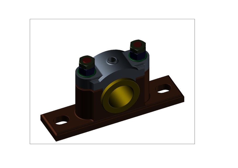pedestal bearing 3D CAD Model Library GrabCAD