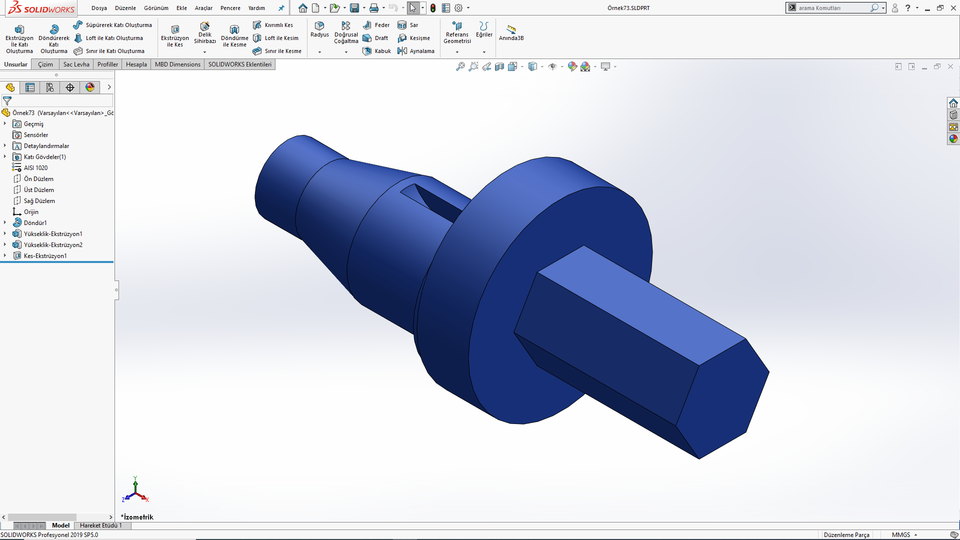 Solidworks Örnek Çizim 73
