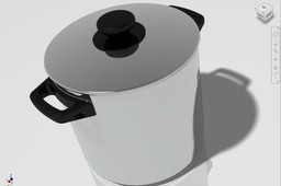 Cooking Pot With Plastic Handles