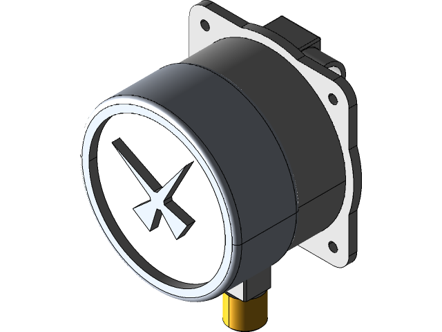 Manometer DM 2010 GOST | 3D CAD Model Library | GrabCAD