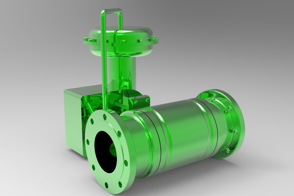 Fisher Valve Control Valve 3d Cad Model Library Grabcad