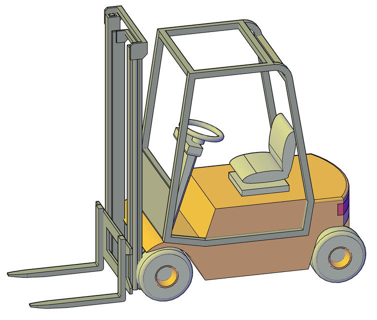 Fork Lift 3D CAD Model Library GrabCAD fork-lift-3d-cad-model-library-grabcad