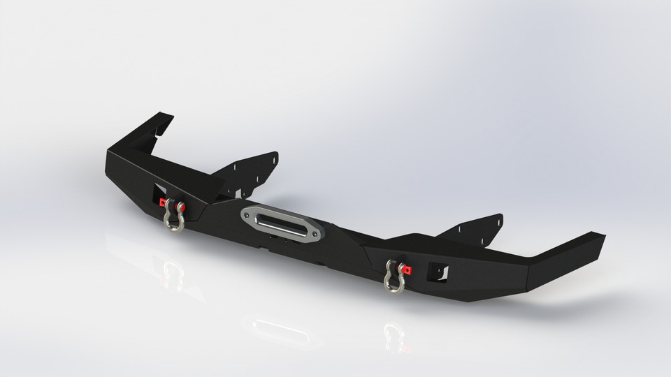 Jeep cherokee xj front bumper 3D CAD Model Library GrabCAD