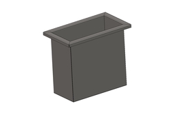 Sheet metal waste bin