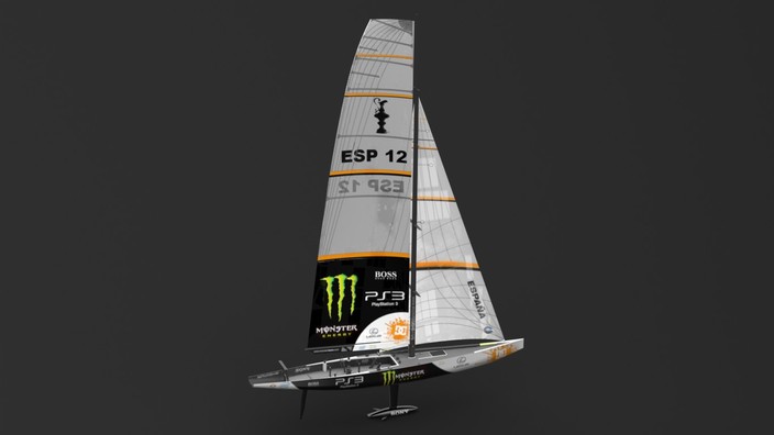 America’s cup sailboat