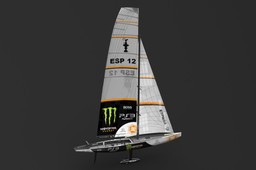 America’s cup sailboat