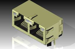 2xRJ45 Modular Jack - TE Connectivity 5-6610000-1