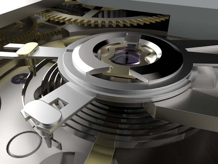 Watch Mechanism Close-up