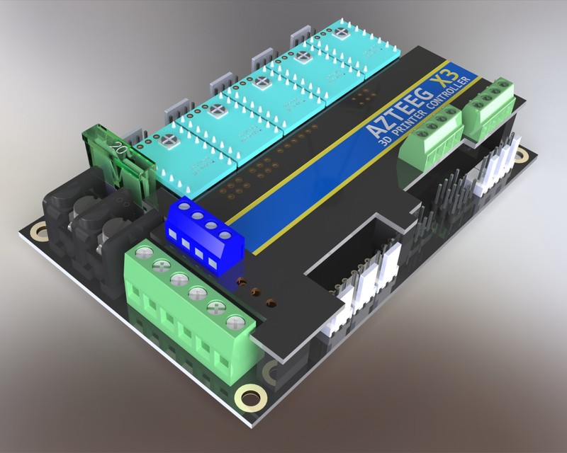 Azteeg X3 3D CAD Model Library GrabCAD