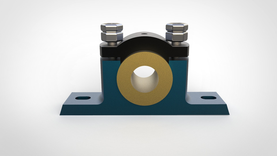 Pedestal Bearing 3D CAD Model Library GrabCAD