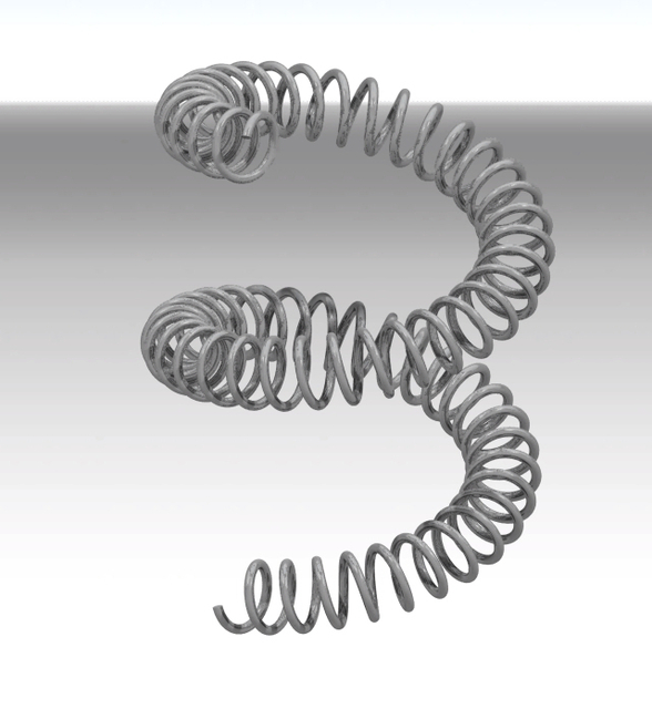 Helical Coil Spring 3D CAD Model Library GrabCAD