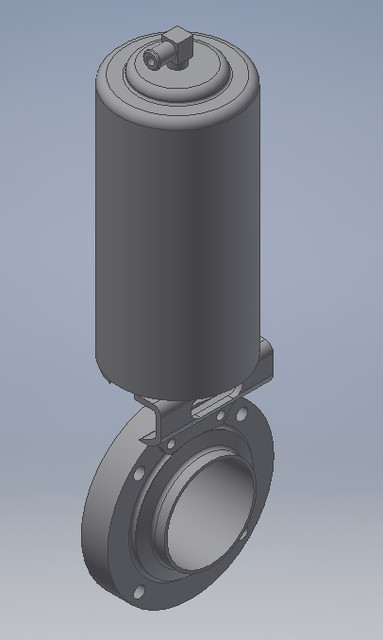 Valve DN065 pneu welding ends