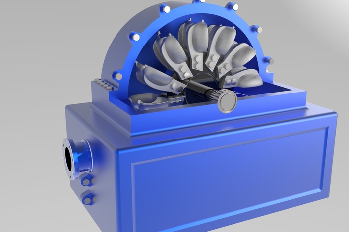 Pelton Wheel / Turbina Pelton / Pelton rotor / Hydraulic Turbine /Thermo-hydraulic