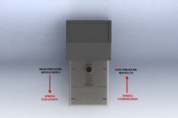 1st Concept Inductive sensing of Pressure using spring