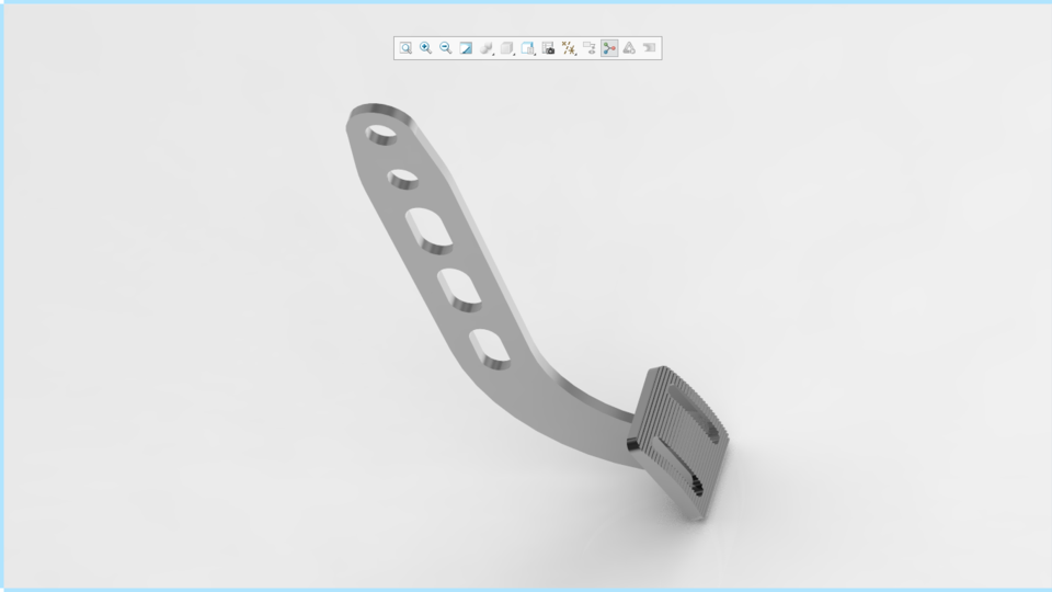 BAJA SAE Brake disc and pedal 3D CAD Model Library GrabCAD