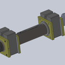 Axle stands for the production of pipes