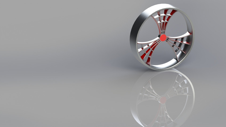 Wheel Modelling for American Chopper MotorCycle 3D CAD Model Library
