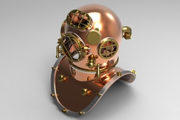 Mk V Diving Helmet and Collar