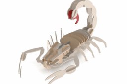 Scorpion, scorpion puzzle, 3d model, puzzle, sheetmetal, woodcraft