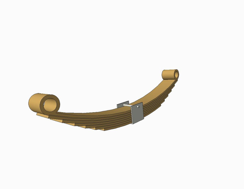 Leaf Spring 3D CAD Model Library GrabCAD