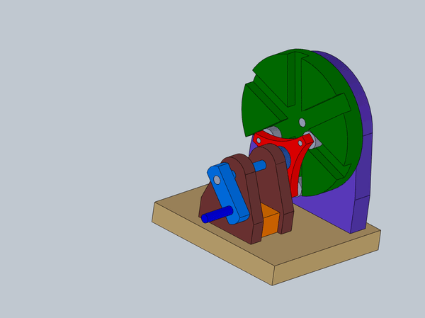 Mechanical wheel toy