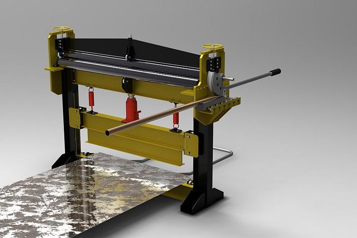 All in one metal sheet and tube machine