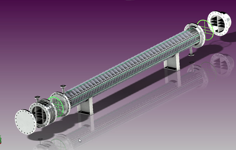 AEM Heat exchanger - TEMA | 3D CAD Model Library | GrabCAD
