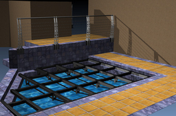 Modular Pool Deck frame