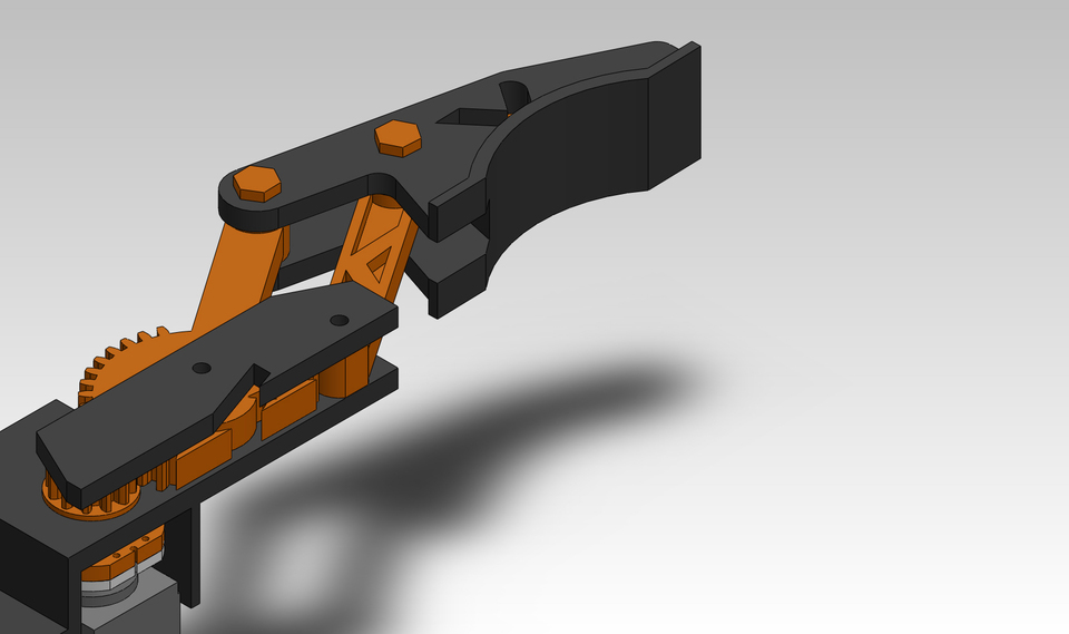 Vector Concept Robot ARM CLAW standard servo 3D CAD Model Library