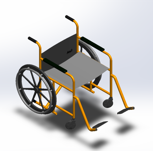 Wheelchair 3D CAD Model Library GrabCAD