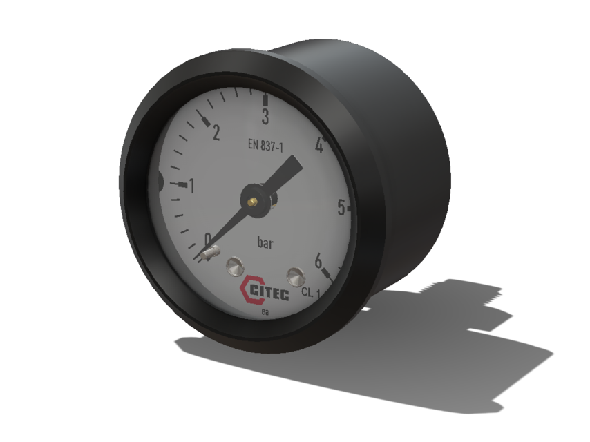 Pressure-gauge 0-6bar Ø39mm