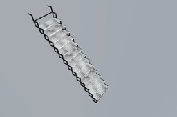 Collapsible Aluminium Stairs - Black Fibre