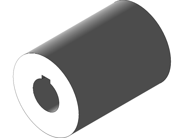 Muff Coupling 3D CAD Model Library GrabCAD